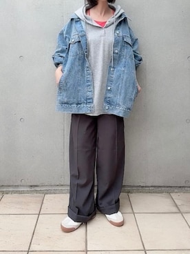 「reca（レカ）のアイテム（ジャケット/アウター）」を使った、recastaffさん（レディース・155cm）の冬コーディネート