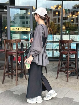 「reca（レカ）のアイテム（その他トップス）」を使った、recastaffさん（レディース・158cm）の秋コーディネート