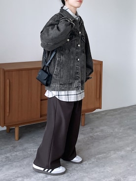 「reca（レカ）のアイテム（ジャケット/アウター）」を使った、recastaffさん（レディース・154cm）の冬コーディネート