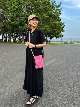 「reca（レカ）のアイテム（ワンピース/ドレス）」を使った、recastaffさん（レディース・156cm）の夏コーディネート