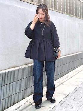 「reca（レカ）のアイテム（その他トップス）」を使った、recastaffさん（レディース・164cm）の秋コーディネート
