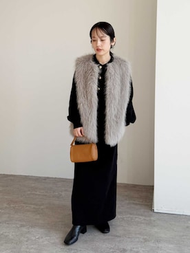 「reca（レカ）のアイテム」を使った、recastaffさん（レディース・154cm）の冬コーディネート