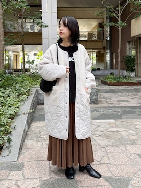 「アイテム（その他アウター）」を使った、recastaffさん（レディース・154cm）の秋コーディネート