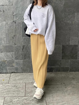 「reca（レカ）のアイテム（スカート）」を使った、recastaffさん（レディース・163cm）の春コーディネート