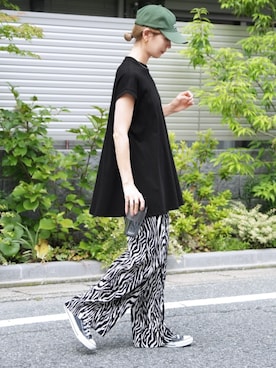 「reca（レカ）のアイテム」を使った、recastaffさん（レディース・165cm）の夏コーディネート