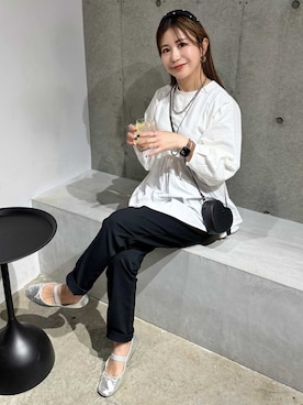 「reca（レカ）のアイテム（その他トップス）」を使った、recastaffさん（レディース・158cm）の春コーディネート