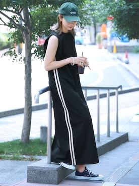 「reca（レカ）のアイテム（ワンピース/ドレス）」を使った、recastaffさん（レディース・165cm）の夏コーディネート
