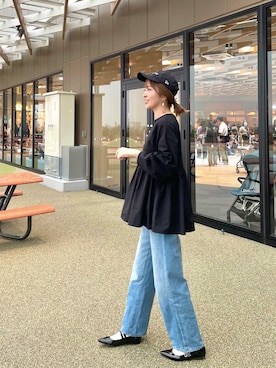 「reca（レカ）のアイテム（その他トップス）」を使った、recastaffさん（レディース・167cm）の秋コーディネート