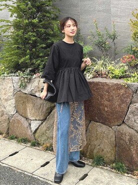「reca（レカ）のアイテム（その他トップス）」を使った、recastaffさん（レディース・160cm）の秋コーディネート