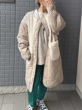 「reca（レカ）のアイテム（その他アウター）」を使った、recastaffさん（レディース・150cm）の秋コーディネート