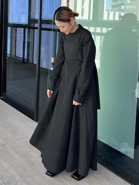 「STUDIOUS（ステュディオス）のアイテム（ワンピース/ドレス）」を使った、KANAKOさん（レディース・154cm）の冬コーディネート