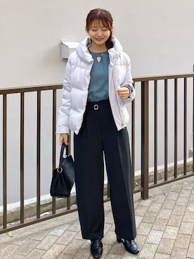 「index（インデックス）のアイテム（ジャケット/アウター）」を使った、index スタッフさん（レディース・158cm）の冬コーディネート