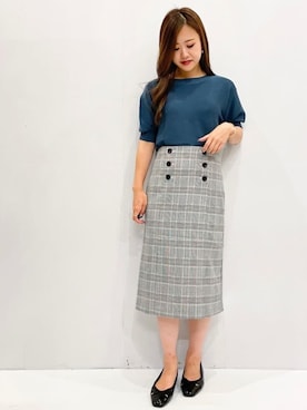 index スタッフさん（レディース・158cm）の夏コーディネート