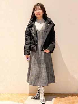 「index（インデックス）のアイテム（ジャケット/アウター）」を使った、index スタッフさん（レディース・156cm）の秋コーディネート