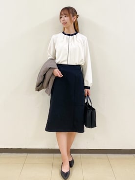 index スタッフさん（レディース・167cm）の秋コーディネート