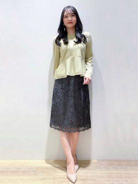 index スタッフさん（レディース・160cm）の秋コーディネート