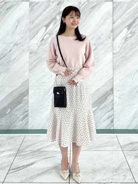 index スタッフさん（レディース・158cm）の春コーディネート