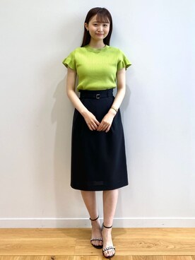 index スタッフさん（レディース・158cm）の春コーディネート