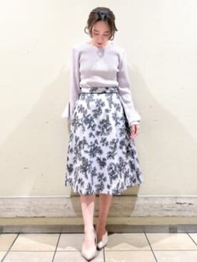 index スタッフさん（レディース・157cm）の春コーディネート