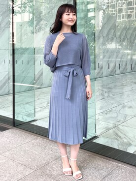 Index インデックス の マルチウェイニットワンピース Web限定サイズ ワンピース Wear