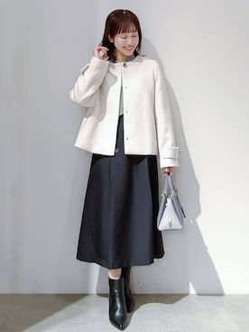 「index（インデックス）のアイテム」を使った、index スタッフさん（レディース・157cm）の秋コーディネート