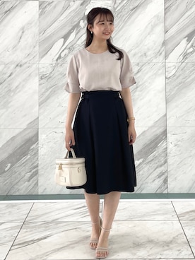 index スタッフさん（レディース・158cm）の春コーディネート