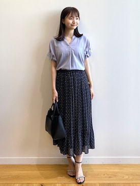 index スタッフさん（レディース・158cm）の夏コーディネート