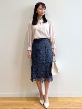 index スタッフさん（レディース・158cm）の春コーディネート