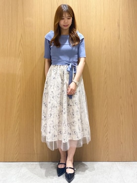 「インデックス」｜「アイテム（ワンピース/ドレス）」を使った、index スタッフさん（レディース・153cm）の夏コーディネート