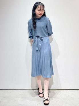 index スタッフさん（レディース・158cm）の夏コーディネート