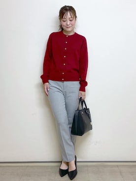 index スタッフさん(レディース・158cm)の秋コーディネート