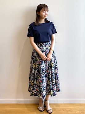 index スタッフさん(レディース・158cm)の夏コーディネート