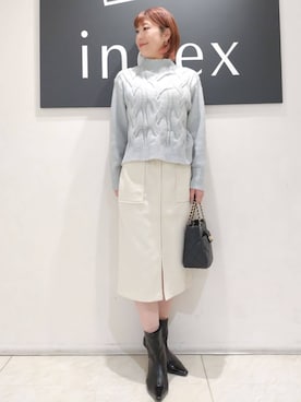 「index」｜index スタッフさん（レディース・162cm）の秋コーディネート