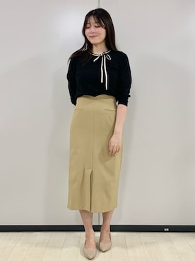 index スタッフさん（レディース・163cm）の秋コーディネート