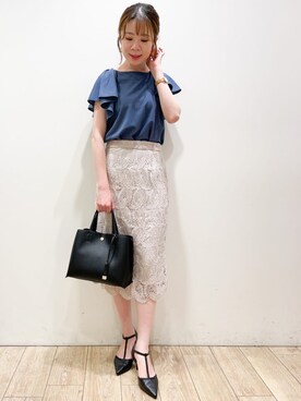 index スタッフさん（レディース・158cm）の夏コーディネート