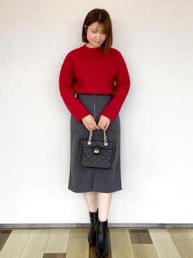 「index」｜index スタッフさん（レディース・165cm）の冬コーディネート