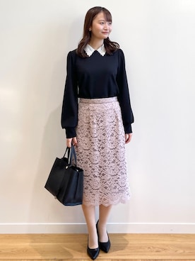 index スタッフさん（レディース・158cm）の冬コーディネート