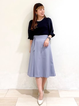 index スタッフさん（レディース・154cm）の春コーディネート