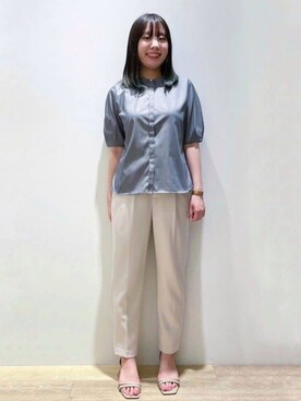 index スタッフさん（レディース・157cm）の夏コーディネート