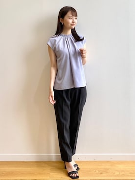 index スタッフさん（レディース・158cm）の夏コーディネート