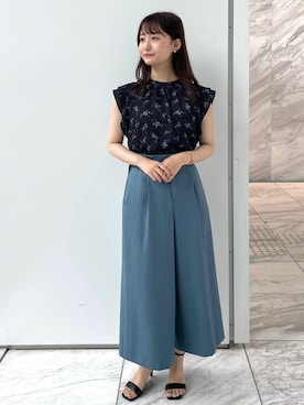 index スタッフさん（レディース・158cm）の夏コーディネート