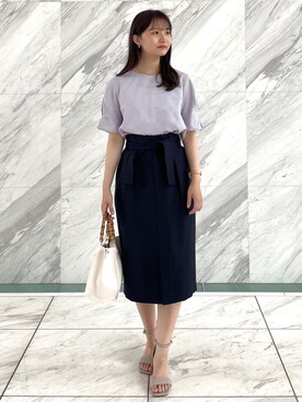 index スタッフさん（レディース・158cm）の春コーディネート