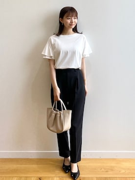 index スタッフさん（レディース・158cm）の夏コーディネート