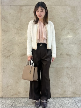 「index（インデックス）のアイテム」を使った、index スタッフさん（レディース・158cm）の秋コーディネート