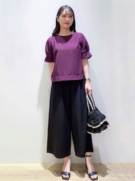 index スタッフさん（レディース・160cm）の夏コーディネート