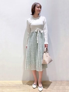 index スタッフさん（レディース・160cm）の春コーディネート