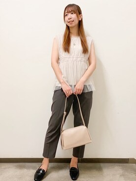 index スタッフさん（レディース・167cm）の夏コーディネート