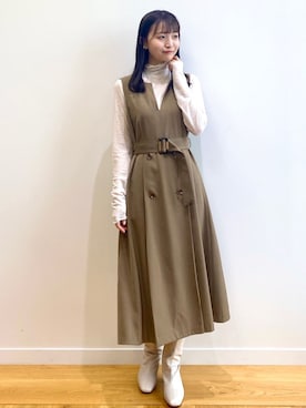 index スタッフさん（レディース・158cm）の秋コーディネート