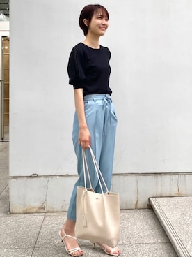 index スタッフさん（レディース・158cm）の春コーディネート