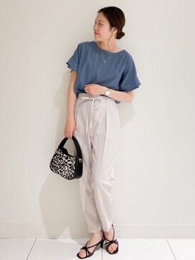 index スタッフさん（レディース・158cm）の夏コーディネート